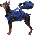 Kuoser Dog Life Jacket High Flotation, Reflective Dogs Life Vest for Swimming Boating, Adjustable Small Medium Large Dog lifejacket, Lightweight Dogs Life Preserver Rescue Handle Spring Summer Pool | Adjustable Dog Lifejackets for Small Medium Large Do...