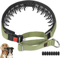 Mayerzon No Pull Dog Collar Martingale, Green, L | Neck Cir 18.5"-23.5" | For Small Medium Large Dogs, Buckle, Heavy Duty Nylon, For Walking Training Hunting, Adjustable, Safe & Easy to Use, Patented