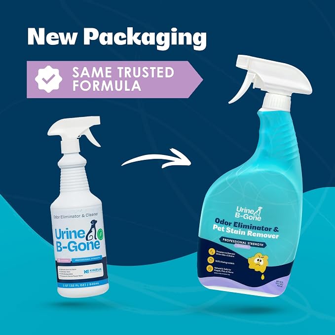 Urine B-Gone Enzyme Cleaner for Human, Cat & Dog Urine, Lavender, 32 oz | Enzyme cleaner for human, cat and dog urine on laundry, carpets and more; lavender scent, 32 oz.