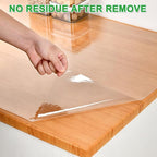 Shackcom Clear Contact Paper Roll Self-Adhesive Kitchen Backsplash Wall Protector 15.7in X 32.8ft - Used as Shelf Drawer Liner, Whiteboard, Wallpaper, Cat Dog Scratch Protector