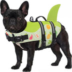 ASENKU Dog Life Jacket - Pet Safety Vest for Swimming & Boating, Shark Life Jacket with Floatation, Dog Lifesavers Swimsuits for Small Medium Large Dogs (Fruit, XS)