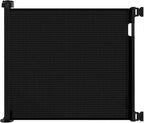 Retractable Baby Gate for Stairs – 33” Height, Expands up to 71” Width – Safety Gate for Infants, Toddlers, Dogs & Pets – Easy Install, Secure Closure, Black Mesh Design for Indoor & Outdoor Use