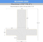 Ameritex Waterproof Nonslip Recliner Cover Stay in Place, Dog Chair Cover Furniture Protector, Ideal Recliner Slipcovers for Pets and Kids (Babypink, 23")