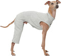 D Doggy Star Italian Greyhound Clothes High-Stretch Sleeveless Onesie for Styling (3XL,Coordi Grey)
