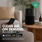 PuroAir 130i Smart Air Purifiers for Home Pets Allergies - HEPA + CarbonTech Filter up to 500X Stronger - Cleans Air Fast - Quiet Sleep Mode, Small Room Air Purifiers for Bedroom, Baby, Office, Dorm