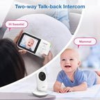 VTech VM819 Baby Monitor + BC8211 Myla the Monkey Bundle - Non-WiFi Video Monitor with 19Hr Battery, 1000ft Range & Portable Soother with Night Light & Stroller Attachment