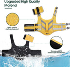 Kuoser High Visibility Dog Life Jacket with Reflective Stripes - Adjustable Ripstop Pet Lifesaver with High Flotation for Small, Medium & Large Dogs | Adjustable Pet Lifejackets, High Flotation Doggie Swimsuit with Rescue Handle for Small Medium Large ...