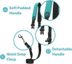 Gooby Escape Free Sport Leash - Black, 4 FT - Neoprene Dog Leash with Quick Release Buckle for Small, Medium and Large Dogs