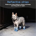 Allroaring Anti Slip Dog Boots for Summer Breathable Paw Protector,Blue 1# | Anti-Slip Sole, Daily Jogging, Dirt Resistance, Traction Grip, Breathable Mesh Fabric, Hook and Loop Fasteners, 4PCS Set