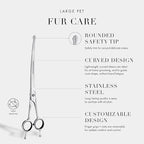 Tweezerman 9" Pet Grooming Shears-Safety Round Tips for Medium/Large Dogs