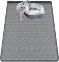 Cat Litter Mat for Litter Box, Silicone Large Cat Litter Trapping Mat - 40x28 in, Waterproof & Non-Slip, Durable & Easy Clean, Gray