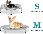 Kuntrust Elevated Outdoor Dog Bed (6 Sided Medium, Triangle)