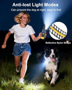 Dog Shock Collar with Remote Control for Small Medium Large Dogs, 3300FT Waterproof Rechargeable Dog Training Collar with 20 Adjustable Shock & Vibration Levels, Beep, LED Light & Safety Lock