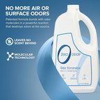 Zero Odor Multi-Purpose Odor Eliminator, Fabric & Room Deodorizer, 2-Pack | Refill Bottle, Odor Eliminator for Hotel, Bathroom, Basement, Trash & Upholstery - Sprayer not Included, 64 OZ Each
