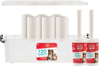 IRIS USA Extra Sticky Lint Roller, Standard Pack with Storage Box & Refills | Lint Roller Covers, Extra refills*8: 90 Sheets/Roll- 720 Sheets Total, Easy Tear Design, Pet Hair Remover on Clothes Bed