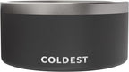 Coldest Dog Bowl - Anti Rust Metal, Non Slip, 3 Layers Insulated Stainless Steel Dog Bowls - Spill Proof & Heavy Duty - Water Bowl for Dogs, Cats & Pets, Dish Washer Safe (200 oz, Stealth Black)
