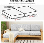 Stretch Sofa Slipcover, 2026 Upgraded Non Slip Couch Cover with Adjustable Straps, Pet Dog Cat Friendly Furniture Protector for 3 Seater, Washable for Living Room