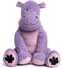 fabdog Floppies Plush Dog Toy - Cute & Durable Squeaky Dog Toys - Squeak Toy for Puppies and All Breeds | Ideal Pet Gift| Small Hippo