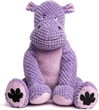fabdog Floppies Plush Dog Toy - Cute & Durable Squeaky Dog Toys - Squeak Toy for Puppies and All Breeds | Ideal Pet Gift| Small Hippo