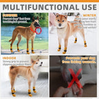 KOOLTAIL Dog Socks for Hot/Cold Pavement to Prevent Licking Paws,Dog Boots&Paw Protector for Hardwood Floors Anti Slip,Traction Control No Twist Grip Booties for Small Medium Large Senior Dogs SM