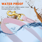Viper Biothane K9 Working Dog Leash Waterproof Lead for Tracking Training Schutzhund Odor-Proof Long Line with Solid Brass Snap for Puppy Medium and Large Dogs, 15ft Pastel Purple