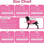 QBLEEV Warm Dog Jacket - Reflective, Adjustable Winter Coat with Turtleneck for Cold Weather, Waterproof Fleece Snowsuit for Small, Medium, Large Dogs