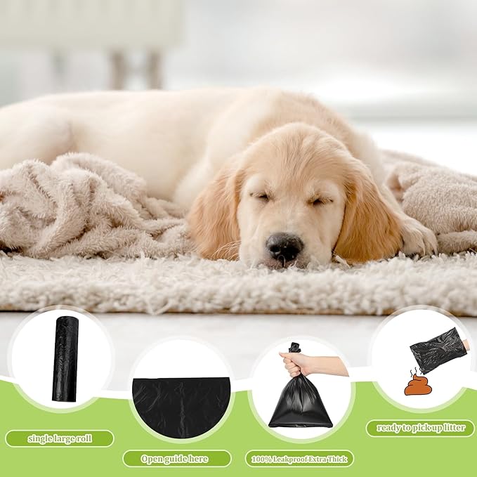 Sherr 25 Boxed Rolls 5000 Counts Dog Poop Bags Bulk Leak Proof Dog Doggy Poop Pet Waste Bags for Puppy Pets Outdoor Walking and Travel