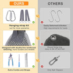 BEAUTYZOO Dog Grooming Hammock for Small Dogs/Cats, Nail Trim Restraint, S | Dog Hanging Harness for Nail Trim, Adjustable Hook & Loop, Soft Neck Support/Dual Safety Straps for Stress-Free Grooming,Grey