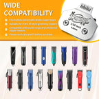 Size 5/8 Detachable Pet Grooming Clipper Blade with Steel Cutter, 1/32 Inch 0.8mm Cut Length, Silver, Compatible with Andis, Oster A5, Wahl KM10, 1 Pack