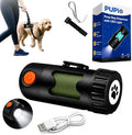 Smart Hands-Free Poop Bag Holder With Rechargeable LED Light No Batteries to Replace The Ultimate Pet Gift Unique Retracting Function Small Durable Lightweight Comes With 15 bags and Charging Cable