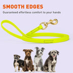 Viper Biothane K9 Working Dog Leash Waterproof Lead for Tracking Training Schutzhund Odor-Proof Long Line with Solid Brass Snap for Puppy Medium and Large Dogs, 15ft Safety Yellow