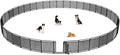 Puppy Playpen Dog Playpens Fence Outdoor Thickened Metal Tube, Low Threshold Dog Play Pen Indoors, 32" Height 40 Panels for Small/Medium/Large Dogs (Black)