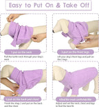 Queenmore Small Dog Pullover Sweater, Cold Weather Cable Knitwear, Classic Turtleneck Thick Warm Clothes for Chihuahua, Bulldog, Dachshund, Pug (Lilac, Large)