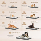EHEYCIGA Orthopedic Dog Beds, Egg Crate Dog Bed Pet Mat with Washable Removable Cover, All Size Dogs | Egg Crate Foam Support,Durable Oxford fabric,Non-Slip Bottom,Machine Washable,Soft Waterproof Plush Pet Bed Mat For Crate