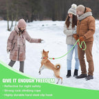 Nylon Rope Dog Leash, Green, 5 FT - 3/5" | Reflective, Handmade Braided, Heavy Duty, For Medium Large Dogs