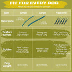 Fida Slip Leads for Dogs, 4 FT x 1/2" Dog Leash Heavy Duty Comfortable Strong Rope Lead for Large, Medium Dogs, No Pull Pet Training Leash with Highly Reflective, Blue