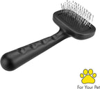 Tweezerman Slicker Brush for Pets-Grooming Brush with Coated Bristles