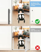 Retractable Baby Gate for Stairs – 34" Height, Expands up to 71" Width, Safety Gate for Infants, Toddlers, Dogs & Pets, Easy Install, Gray Puppy Gate for Indoor & Outdoor Use, Gray | Extra Long Mesh Baby & Pet Gate with Anti-Crawling Hook, Safety Lock,...