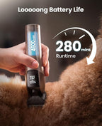 oneisall Dog Clippers for Grooming Thick Hair, Professional 9000RPM 5 Speed with 5 in 1 DLC Blade, 280min Cordless, Low Noise Dog Grooming Kit with 8 Metal Combs Carring Case for Dogs Cats Pet | 280Min Cordless. Low Noise. 5 in 1 DLC Blade.8 Metal Comb...