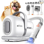 Afloia Dog Grooming Vacuum Kit, 1.5L Tank, White | Contains floating fur during coat care, helping sofas, floors and clothes stay cleaner between deep cleans.