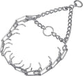 Herm SPRENGER Ultra-Plus Prong Dog Training Collar, 4 mm x 21" Neck Size, 4 mm x 25" Chain Length, Steel Chrome Plated Dog Prong Collar, Pinch Collar for Dogs, Dog Correction Collar
