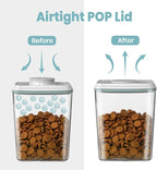 Dog Treat Container Airtight Dog Treat Jar for Pets, 2 Pack (1.3 Qt & 2.2 Qt), BPA Free, Dog Food Storage Container with Lids for Dog Food, Snack, Cookie, Biscuit