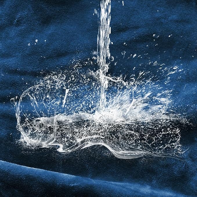 Soft Waterproof Blanket for Bed Couch Sofa, Navy Blue, 60x80 inches | Liquid Pee Proof Pet Blanket for Dog Puppy Cat, Reversible Sherpa Fleece Blanket for Couch Cover, Furniture Protector