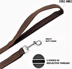 Nylon Training Dog Leash for Small Medium Dogs, 15ft 20ft 30ft 50ft 100ft Reflective Long Leash Dog/Puppy Lead for Obedience Recall Training, Camping