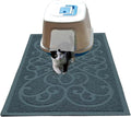 PetLike Cat Litter Box Mat, Thick Kitty Litter Trapping Mat, Durable,Waterproof &Washable with Non-Slip Backing, Soft on Kitty Paws and Easy to Clean, BPA Free