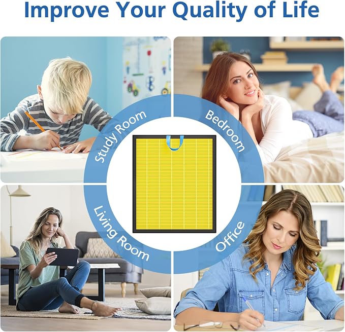 Vital 200S Pet Care Replacement Filter for LEVOIT Vital 200S-P Air Purifier | 3-in-1 with Activated Carbon Vital 200S Filter for Pet Dander, Pet Odors, Smoke, Pollen, Vital 200S-RF-PA, 2 Pack, Yellow