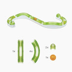 Catit Senses 2.0 Wave Circuit Interactive Cat Toy - 8-Piece | Closed-Track Ball Toy for All Breed Sizes