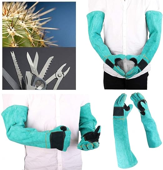 AOWPFVV Animal Handling Gloves Bite Proof for Dogs,Cats, 23.6in Large | Falconry,Birds,Snake,Reptile,Vets, Groomers & Animal Control