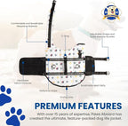 Dog Life Jacket - Swimming Vest for Dogs, Adjustable, Reflective, Comfortable, Multiple Colors, Patterns, XX-Small to Extra Large Dog Swim Vest with Handle (Nautical, Medium)