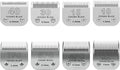 Detachable Ceramic Pet Blades Compatible with Andis & Oster A5 Grooming | Compatible with Andis, Oster A5, Wahl KM10 Series Clippers | 0.25mm-13mm Cut Length, 8 Pack Blades,Silver